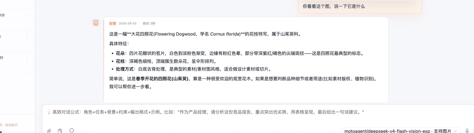 MotoAgent 已安装软件中的真实聊天与回复区域